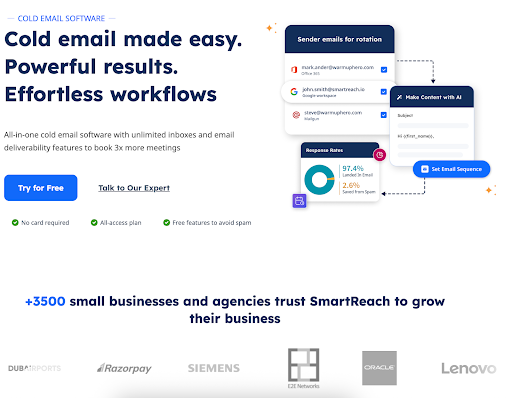 AI-powered cold email outreach platform