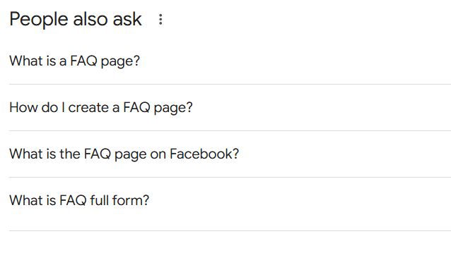 FAQ questions people ask