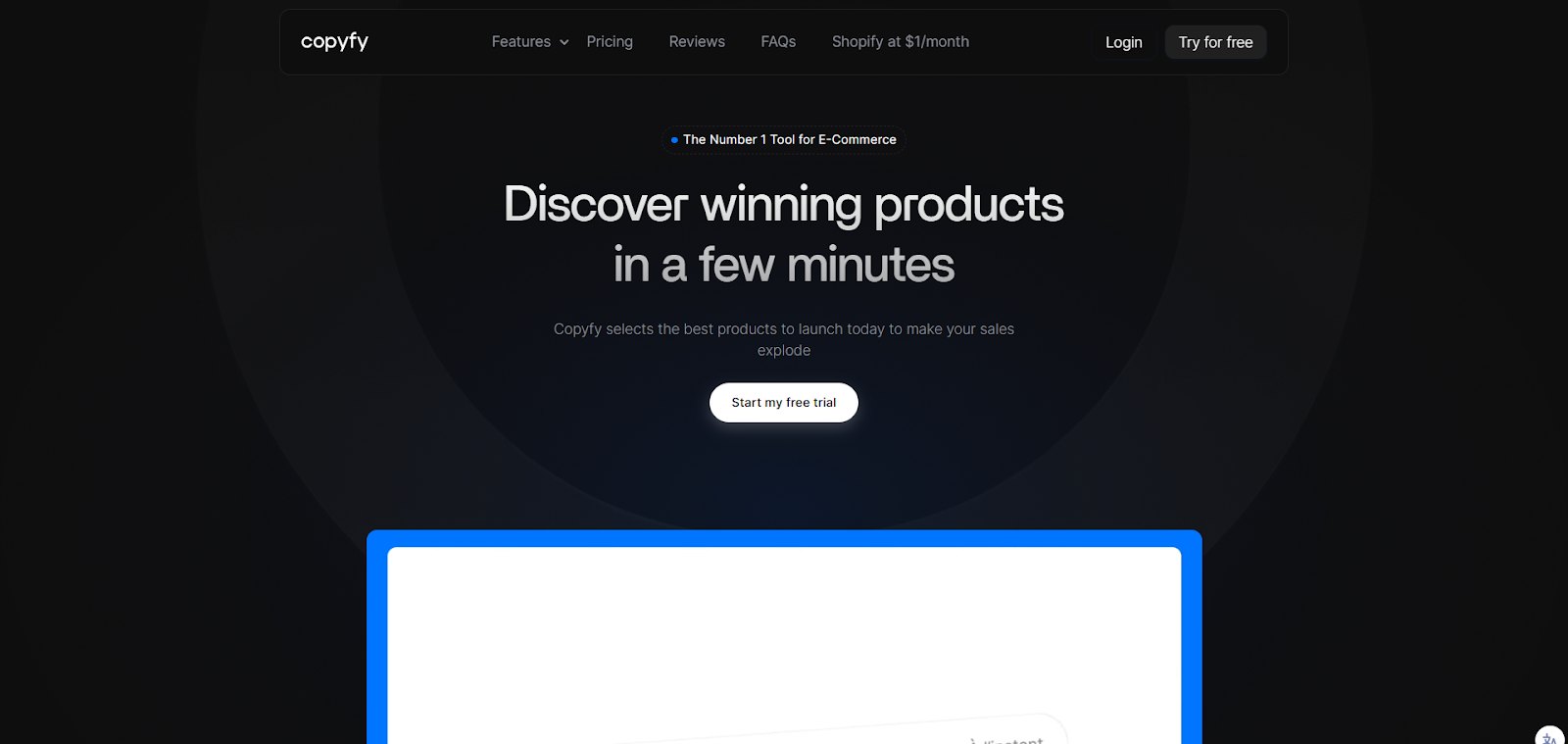 Copyfy, a dropship research tool