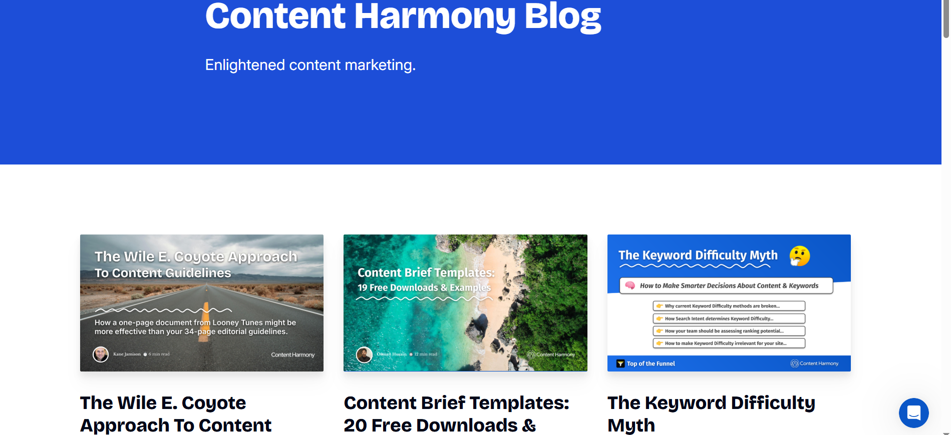 Content Harmony Blog