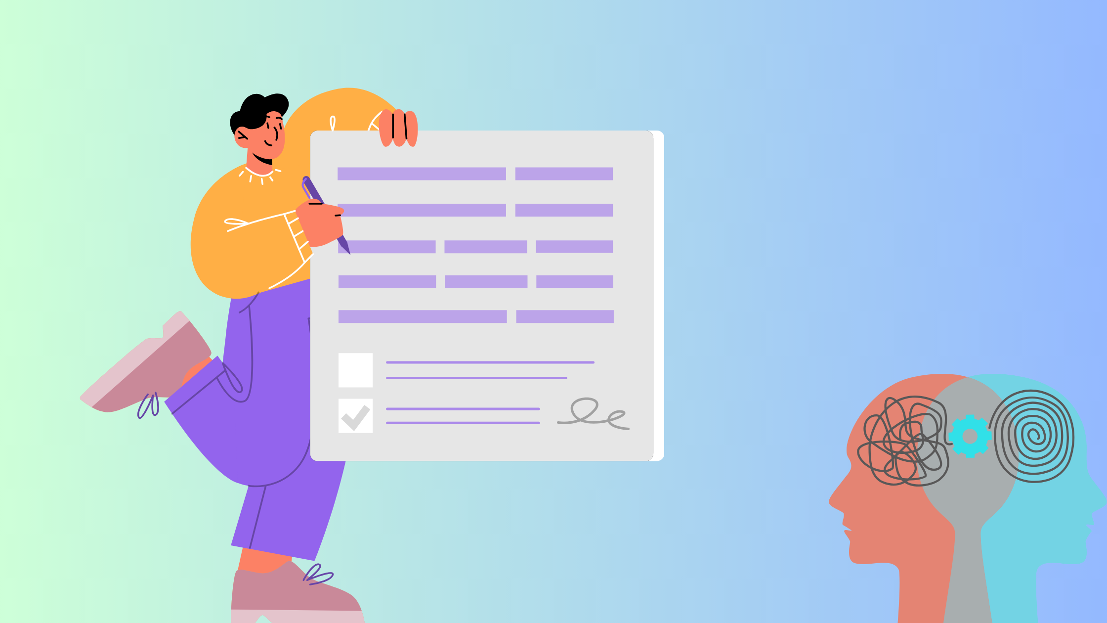 form visually simple