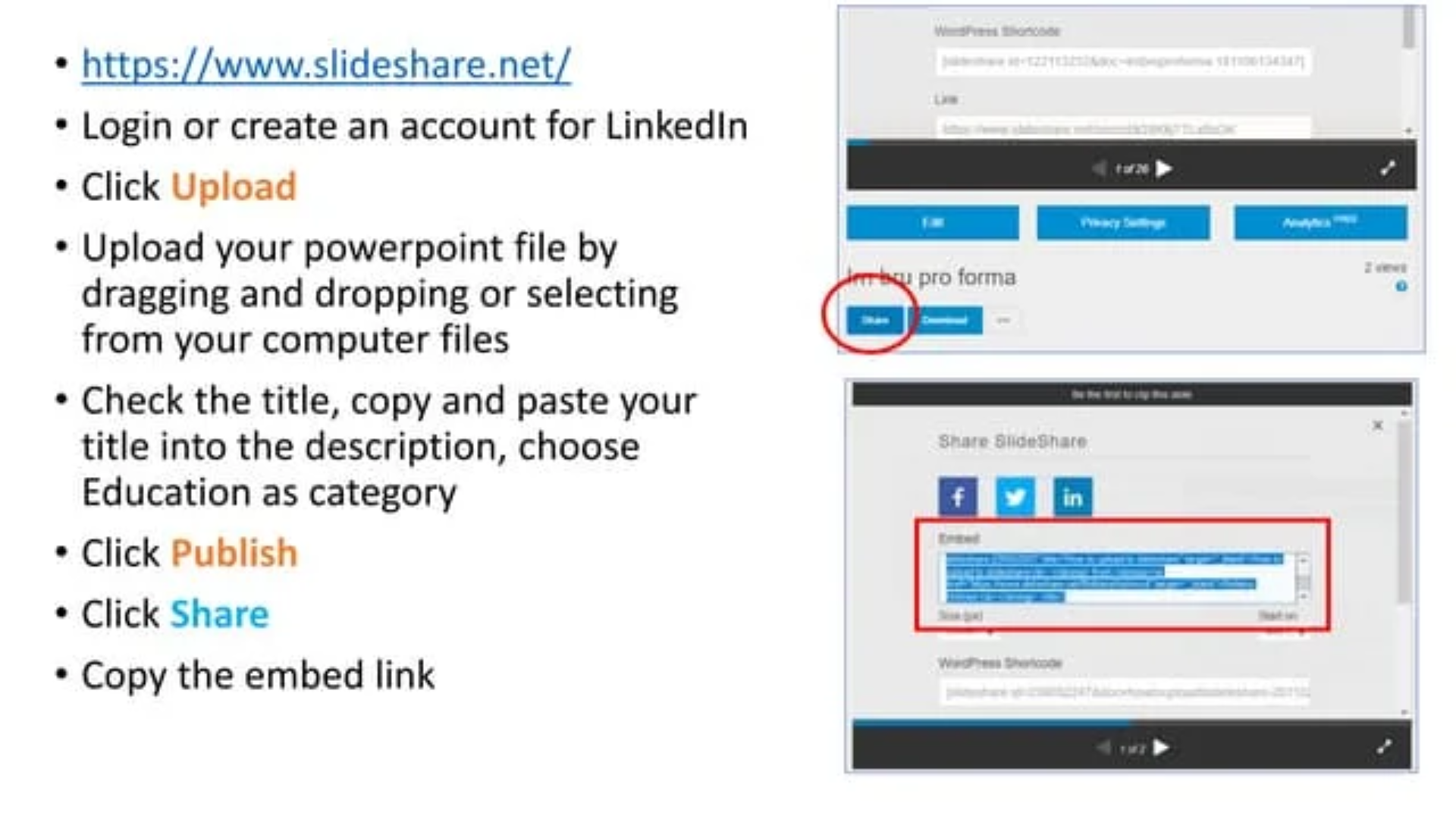 Create Slide Decks and Upload to SlideShare