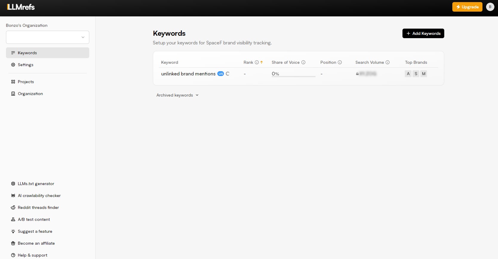 LLMS - Keyword based apporach