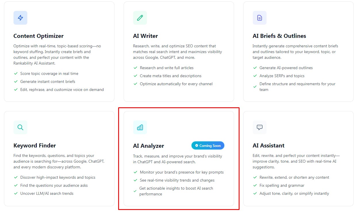 Rankability’s AI Analyzer 