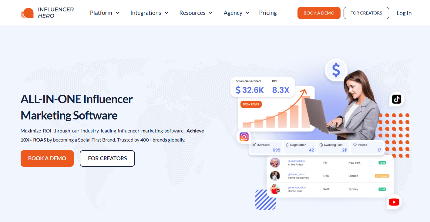 Influencer Hero 