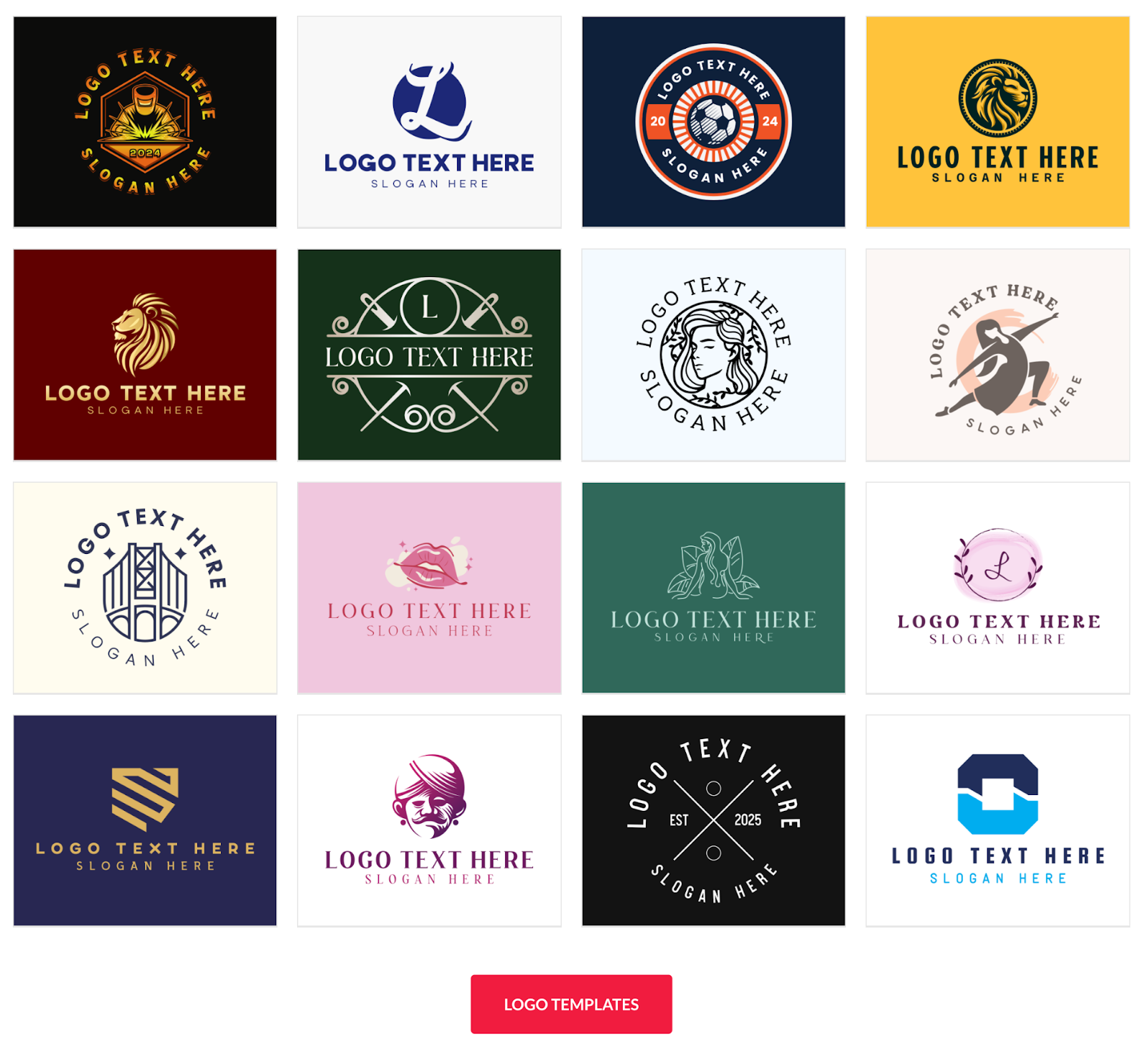 BrandCrowd's logo templates.