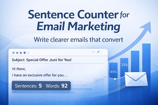 Sentence counter for emails
