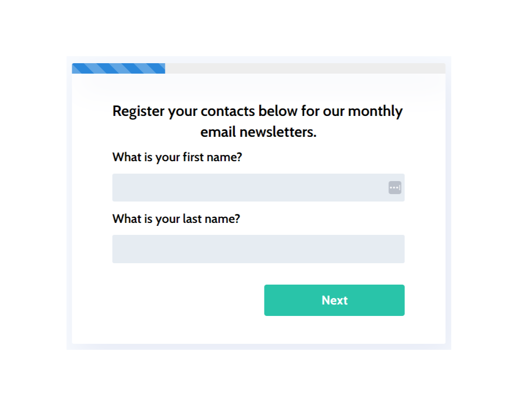 Email list form