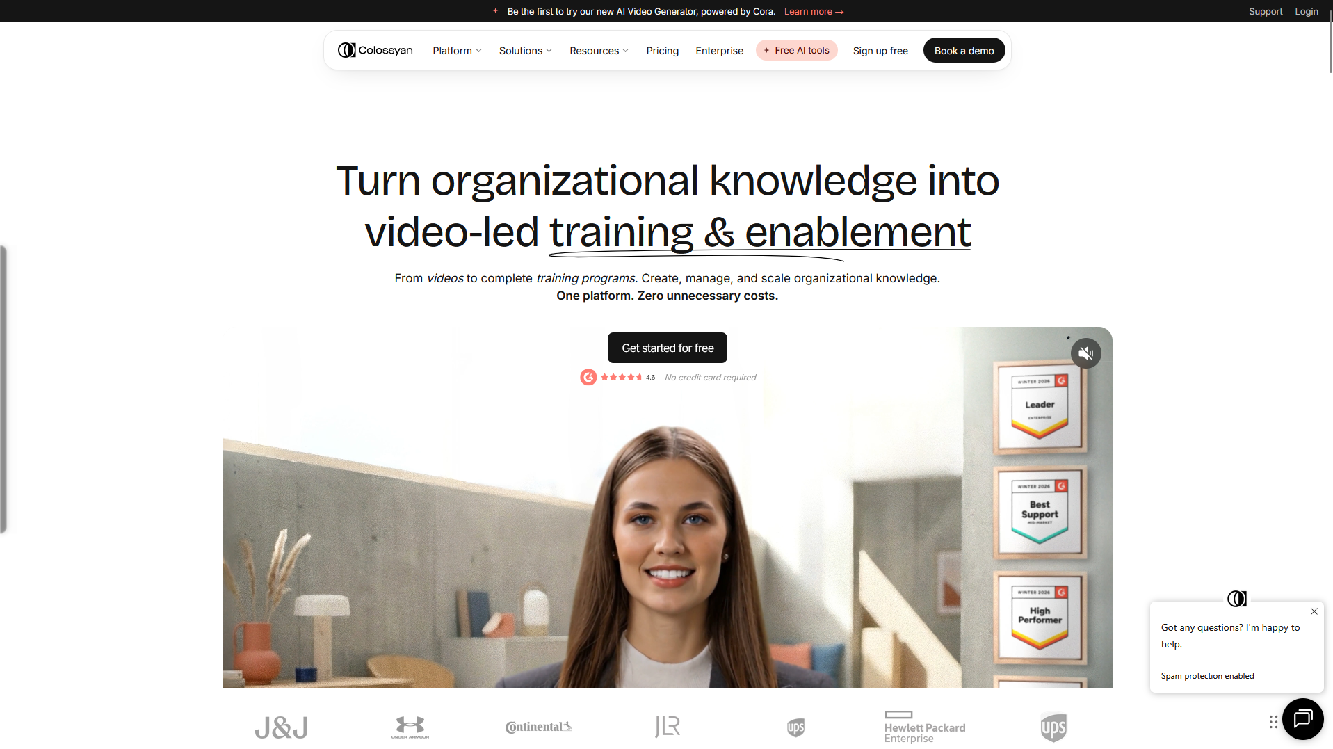 Colossyan Homepage