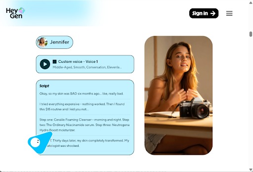 HeyGen Homepage